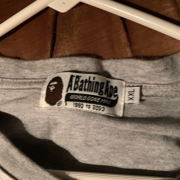 Bathing Ape gree zipper tee - Picture 2 of 3